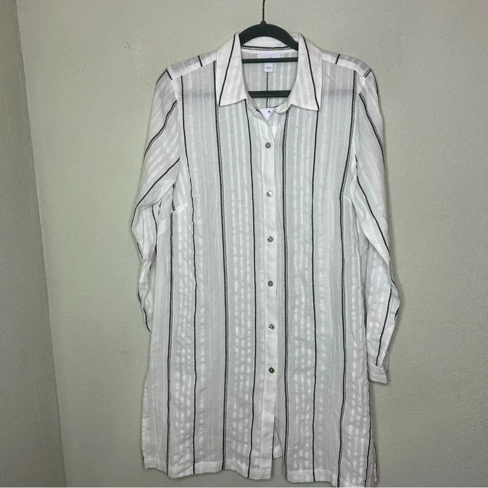 NWT J. Jill Button Down Tunic Top Size Small